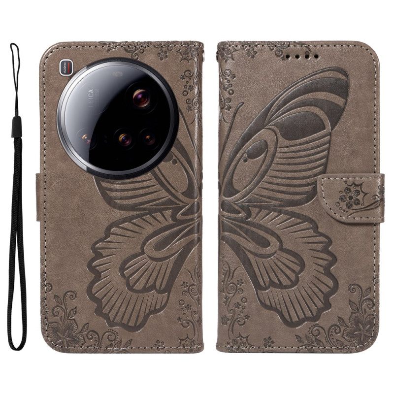 Δερματινη Θηκη Xiaomi 15 Ultra Σχέδιο Πεταλούδας