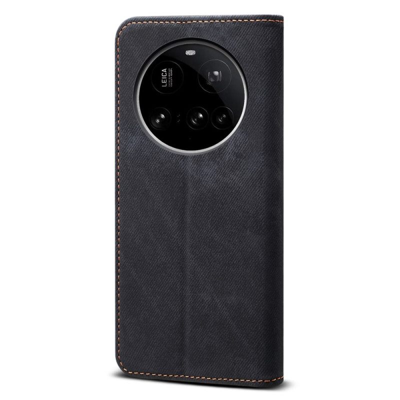 Δερματινη Θηκη Xiaomi 15 Ultra Ύφασμα Τζιν