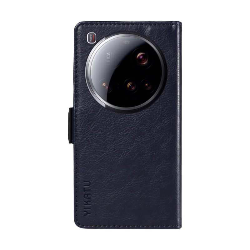 Δερματινη Θηκη Xiaomi 15 Ultra Ykatu Λίτσι Από Ύφασμα