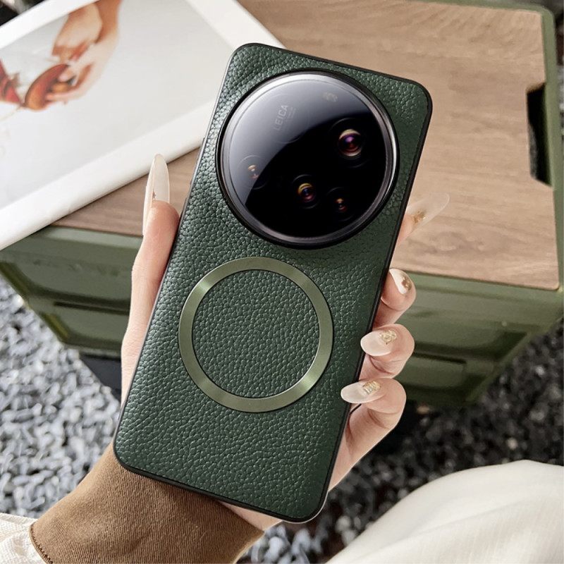 Κάλυμμα Xiaomi 15 Ultra Συμβατό Με Δέρμα Lychee Magsafe Σιλικόνης