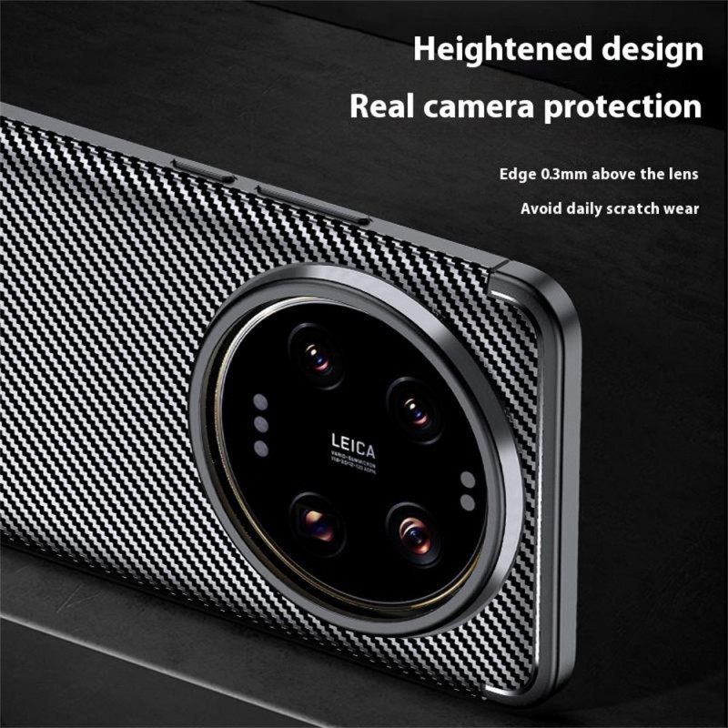 Κάλυμμα Xiaomi 15 Ultra Υφή Από Ίνες Άνθρακα Σιλικόνης