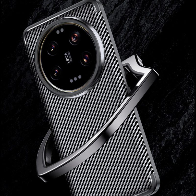 Κάλυμμα Xiaomi 15 Ultra Υφή Από Ίνες Άνθρακα Σιλικόνης