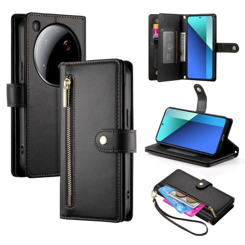 Θηκη Κινητου Xiaomi 15 Ultra Πορτοφόλι Με Λουράκι Και Λουράκι Ώμου Λουράκι