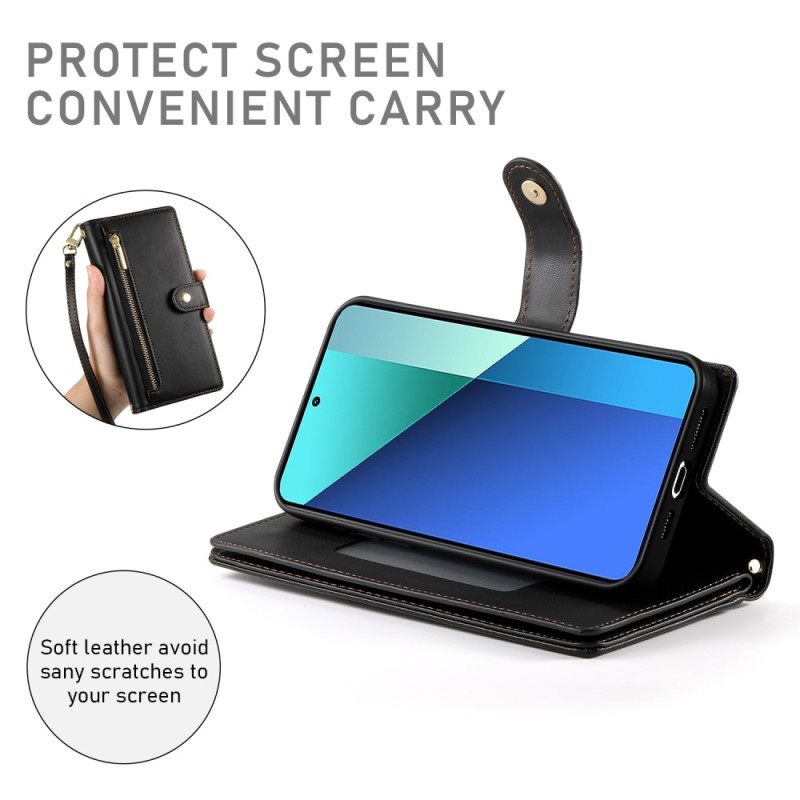 Θηκη Κινητου Xiaomi 15 Ultra Πορτοφόλι Με Λουράκι Και Λουράκι Ώμου Λουράκι