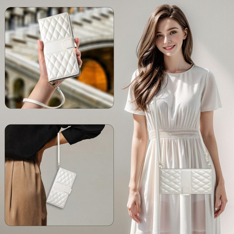 Θηκη Κινητου Xiaomi 15 Ultra Θήκες Κινητών Καπιτονέ Με Λουράκι Και Λουράκι Ώμου