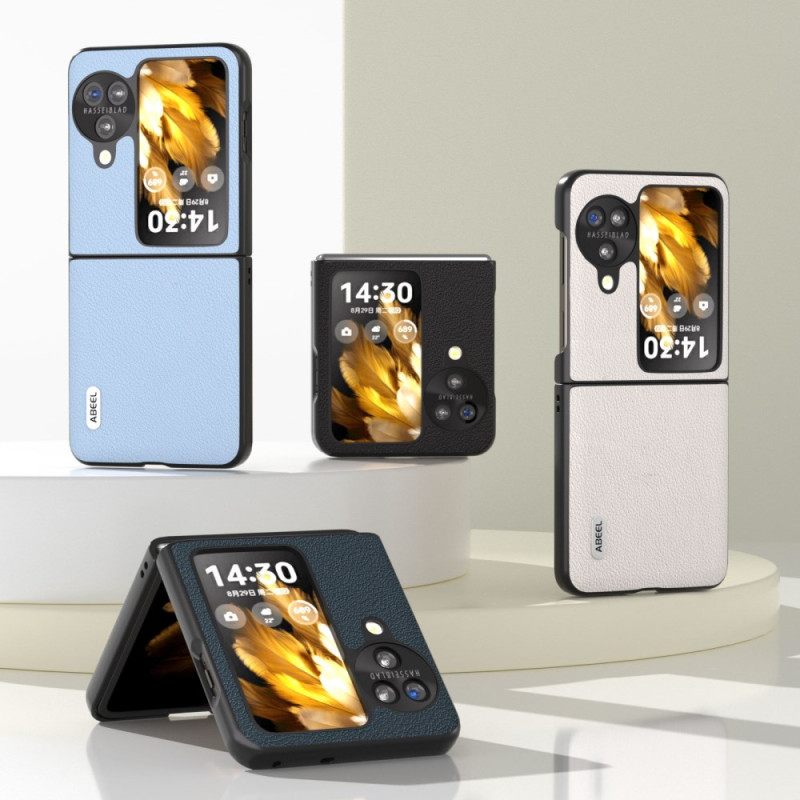 Κάλυμμα Oppo Find N3 Flip Abeel Υφή Δέρματος Σιλικόνης