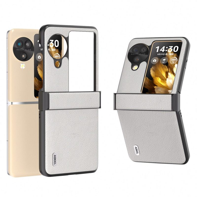 Κάλυμμα Oppo Find N3 Flip Δέρμα Με Υφή Abeel Σιλικόνης