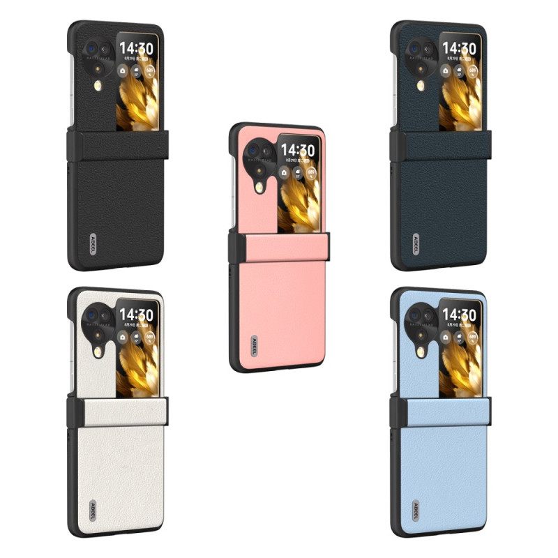 Κάλυμμα Oppo Find N3 Flip Δέρμα Με Υφή Abeel Σιλικόνης