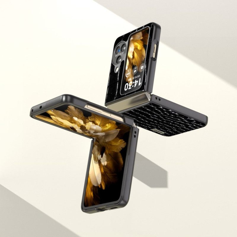 Κάλυμμα Oppo Find N3 Flip Υφή Κροκόδειλου Σιλικόνης
