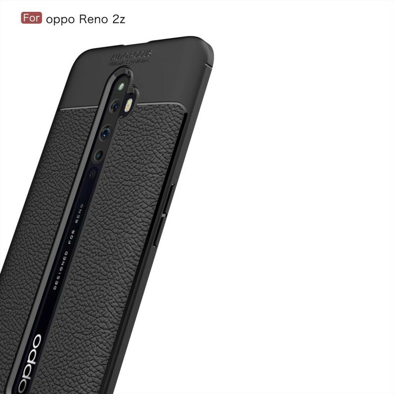 θηκη κινητου Oppo Reno 2Z Δερμάτινο Εφέ Litchi Διπλής Γραμμής