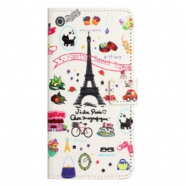 δερματινη θηκη iPhone 15 Γλυκό Παρίσι