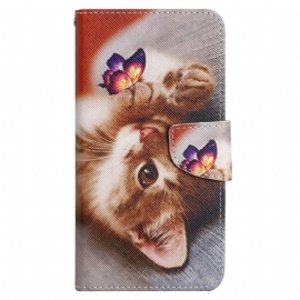 δερματινη θηκη iPhone 15 με κορδονι Μόνο Γάτες Με Ιμάντες