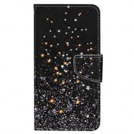 δερματινη θηκη iPhone 15 με κορδονι Star Shower Με Λουράκι