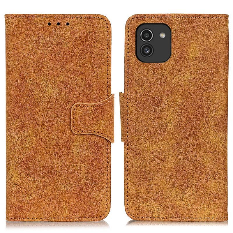 Κάλυμμα Samsung Galaxy A03 Vintage Split Leather