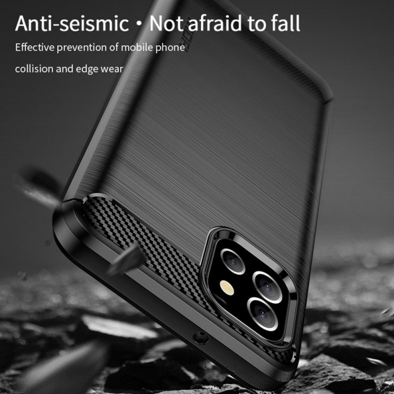θηκη κινητου Samsung Galaxy A03 Mofi Brushed Carbon Fiber