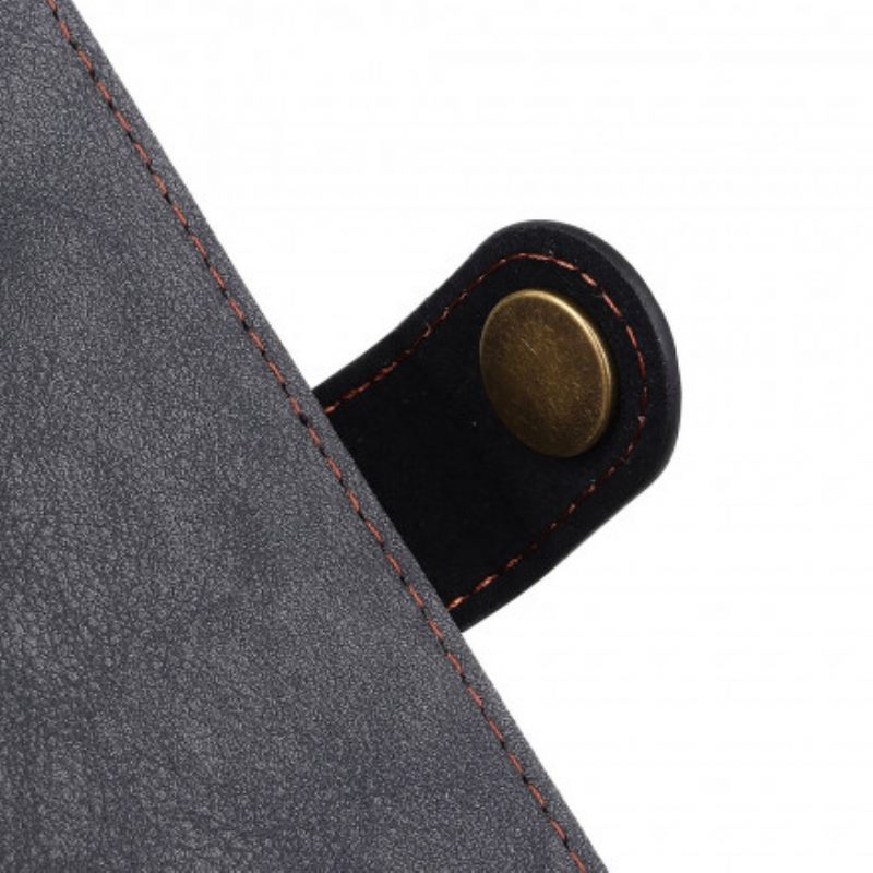 Κάλυμμα Motorola Edge 20 Lite Khazneh Retro Split Leather