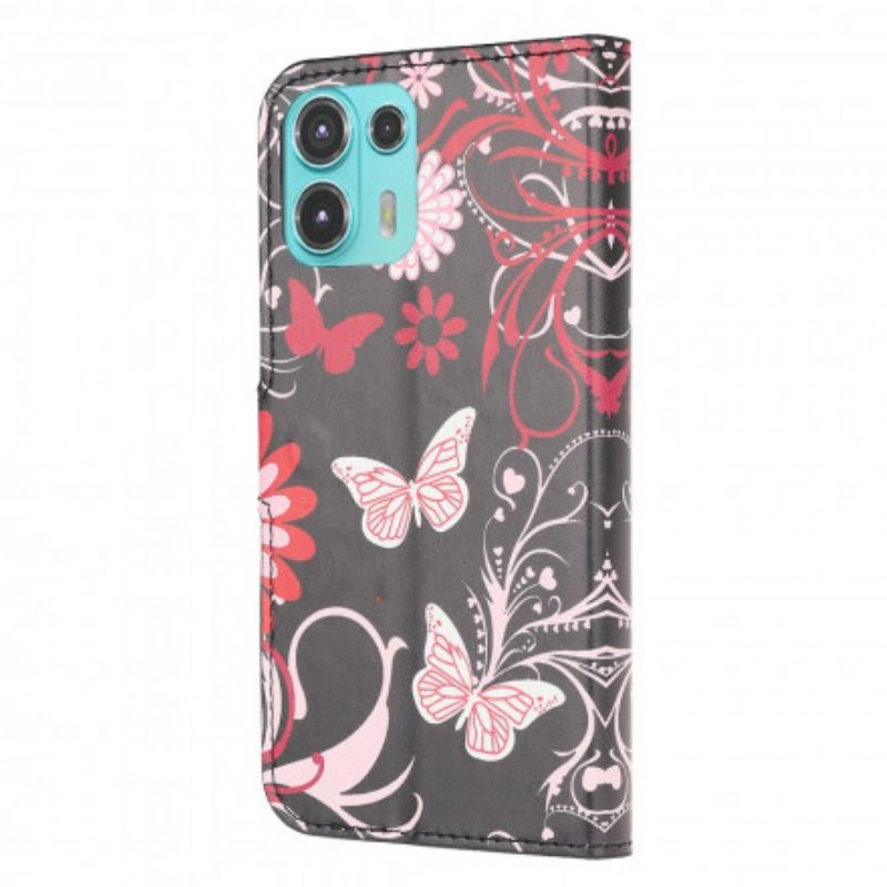 Κάλυμμα Motorola Edge 20 Lite Πεταλούδες Και Λουλούδια