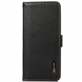 Θήκη Flip Oppo Reno 8 Litchi Leather Khazneh Rfid