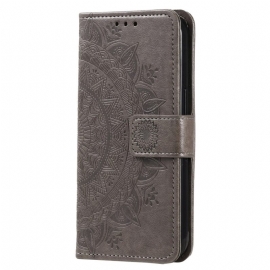 Θήκη Flip Oppo Reno 8 με κορδονι Mandala Sun Strap