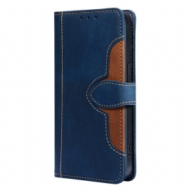 Δερματινη Θηκη Realme 14 Pro Plus 5g Δίχρωμο Λουλούδι Σιλικόνης