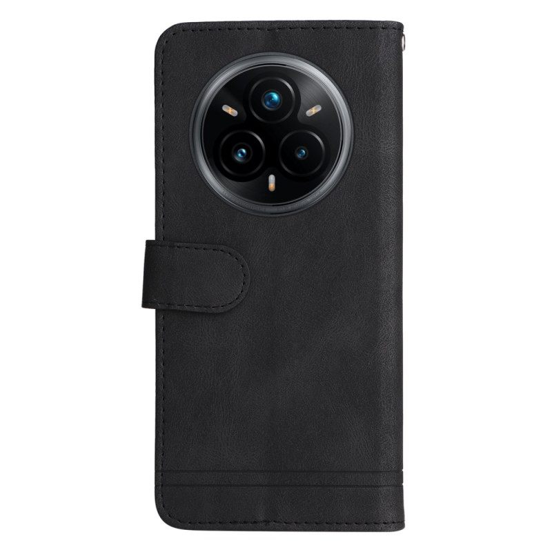 Δερματινη Θηκη Realme 14 Pro Plus 5g Εφέ Vintage Με Πριτσίνι