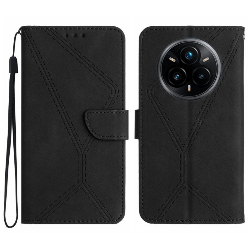 Δερματινη Θηκη Realme 14 Pro Plus 5g Γραμμές Και Ρίγες