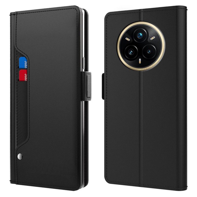 Δερματινη Θηκη Realme 14 Pro Plus 5g Καθρέφτης Και Αφαιρούμενη Θήκη Καρτών