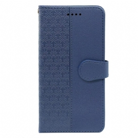 Δερματινη Θηκη Realme 14 Pro Plus 5g Λουράκι Με Κυβικό Σχέδιο