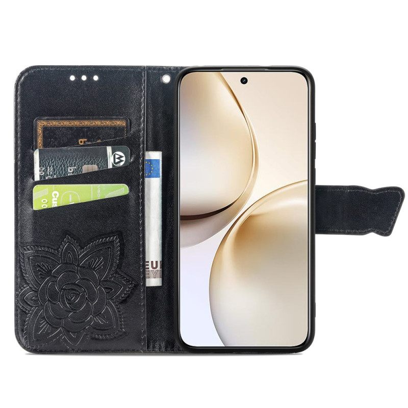 Δερματινη Θηκη Realme 14 Pro Plus 5g Μπαρόκ Πεταλούδα Σιλικόνης
