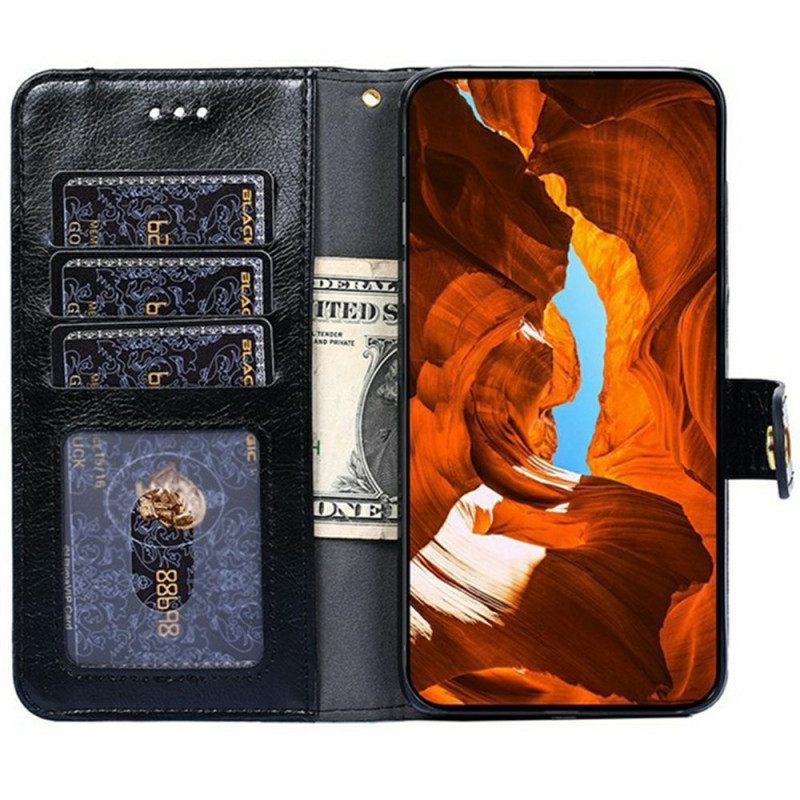 Δερματινη Θηκη Realme 14 Pro Plus 5g Πορτοφόλι Και Κούμπωμα Με Αστραπή