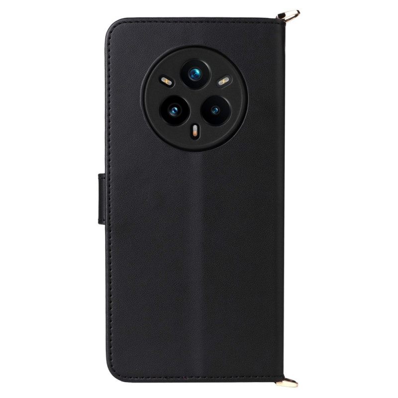 Δερματινη Θηκη Realme 14 Pro Plus 5g Premium Με Λουράκι Ώμου Και Λουράκι