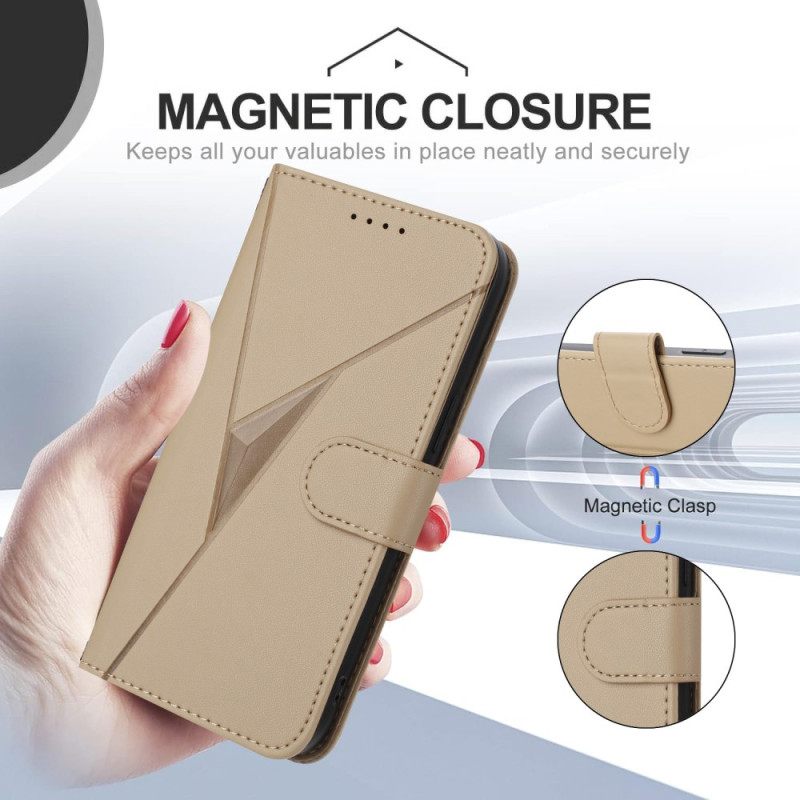 Δερματινη Θηκη Realme 14 Pro Plus 5g Τριγωνικό Μοτίβο