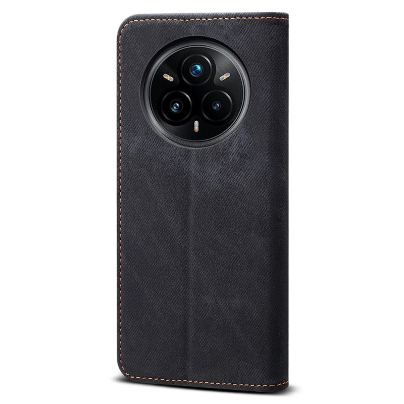 Δερματινη Θηκη Realme 14 Pro Plus 5g Ύφασμα Τζιν Σιλικόνης