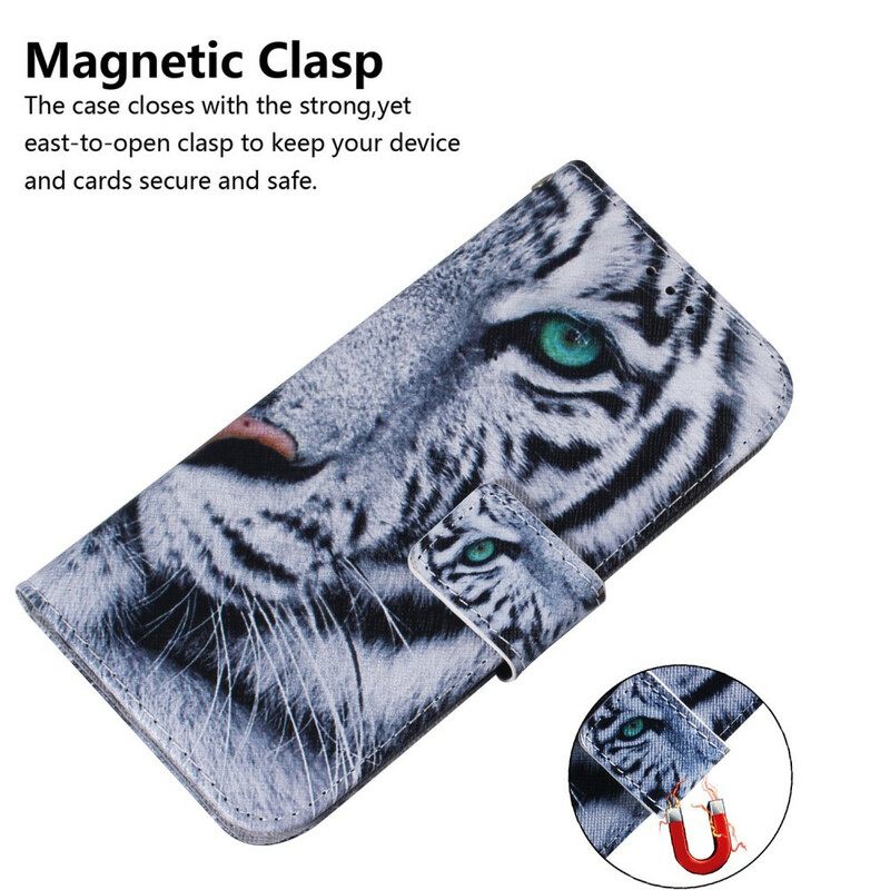 δερματινη θηκη Samsung Galaxy S20 Plus 4G / 5G Πρόσωπο Τίγρης