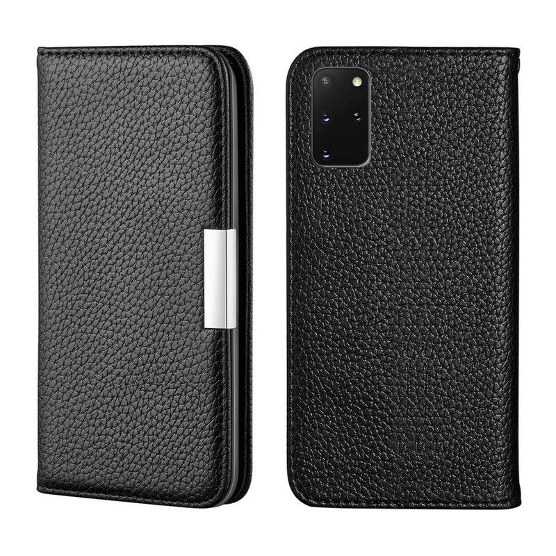 θηκη κινητου Samsung Galaxy S20 Plus 4G / 5G Θήκη Flip Litchi Ultra Chic Faux Leather