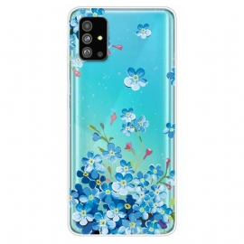 Θήκη Samsung Galaxy S20 Plus 4G / 5G Μπλε Λουλούδια