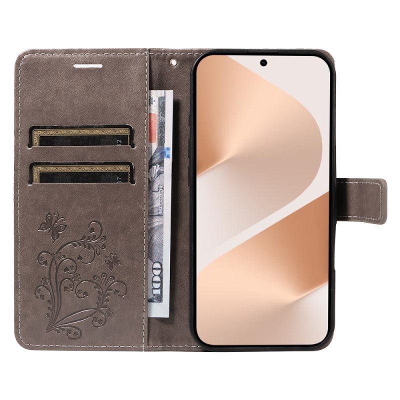 Δερματινη Θηκη Huawei Pura 80 Μεγάλες Πεταλούδες