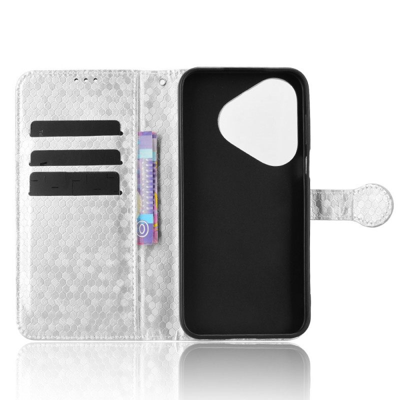 Δερματινη Θηκη Huawei Pura 80 Σχέδιο Με Γκλίτερ