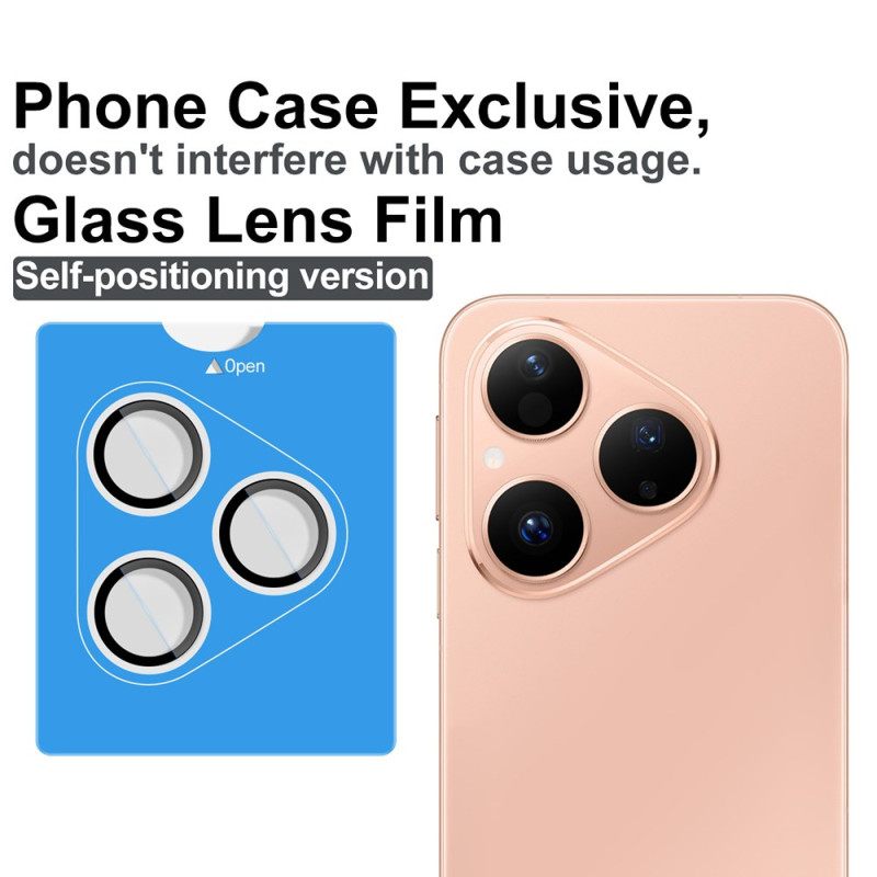 Προστατευτικό Φακού Από Σκληρυμένο Γυαλί Για Huawei Pura 80 Πλαίσιο Αυτόματης Τοποθέτησης (μαύροι Κύκλοι)