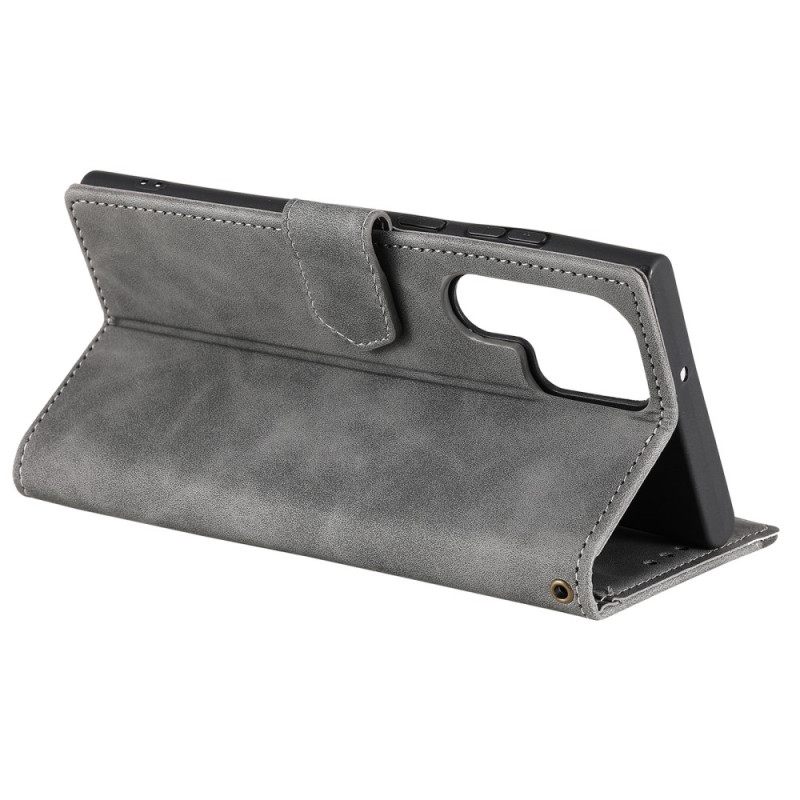 Δερματινη Θηκη Samsung Galaxy S26 Ultra Δίχρωμο Σχέδιο Σιλικόνης