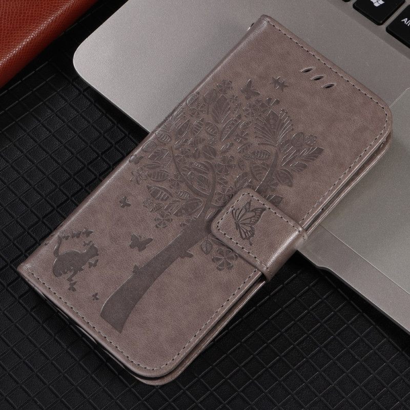 Δερματινη Θηκη Samsung Galaxy S26 Ultra Γάτα Και Δέντρο