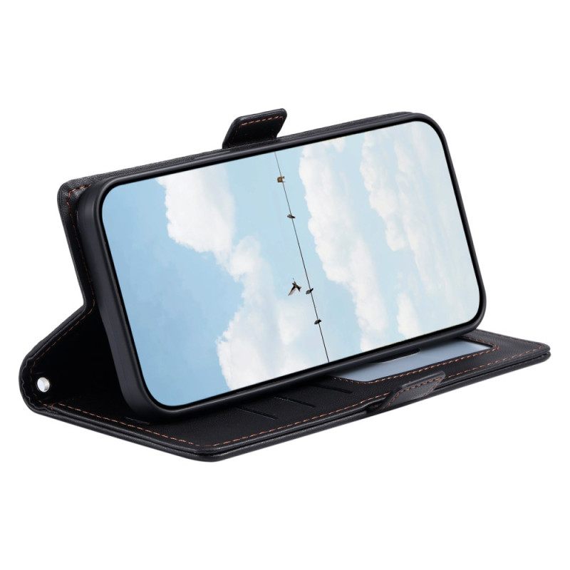 Δερματινη Θηκη Samsung Galaxy S26 Ultra Καπιτονέ Με Λουρί Σιλικόνης