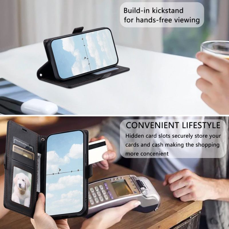 Δερματινη Θηκη Samsung Galaxy S26 Ultra Καπιτονέ Με Λουρί Σιλικόνης