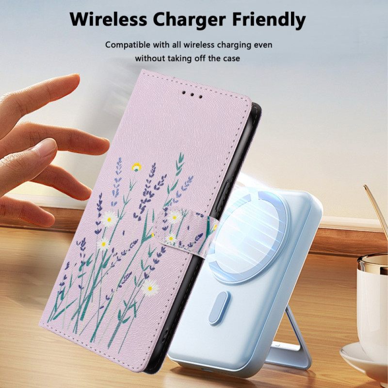 Δερματινη Θηκη Samsung Galaxy S26 Ultra Λεβάντα Σιλικόνης