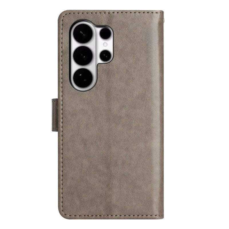 Δερματινη Θηκη Samsung Galaxy S26 Ultra Πεταλούδα Και Λουλούδια