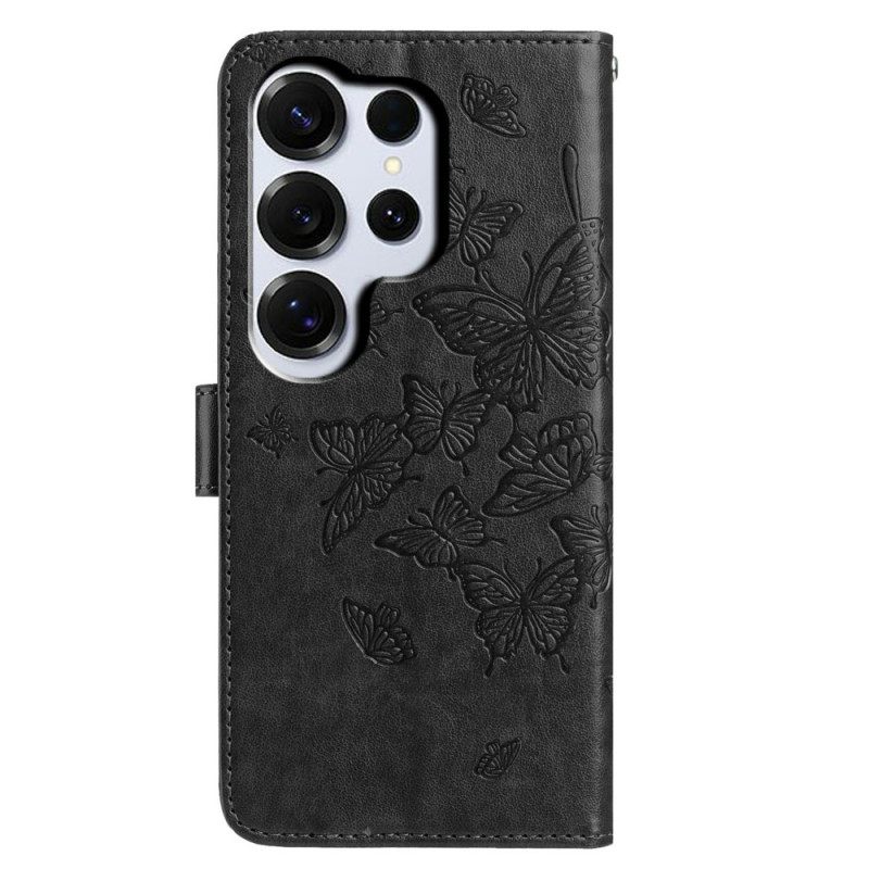 Δερματινη Θηκη Samsung Galaxy S26 Ultra Σχέδιο Πεταλούδας