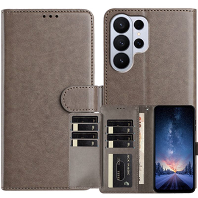 Δερματινη Θηκη Samsung Galaxy S26 Ultra Τεχνητό Δέρμα Με 8 Θέσεις Κάρτας