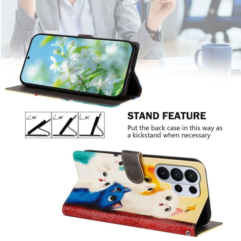 Θηκη Κινητου Samsung Galaxy S26 Ultra Θήκες Κινητών Πολύχρωμες Γάτες