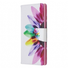 δερματινη θηκη Samsung Galaxy Note 10 Plus Λουλούδι Ακουαρέλας