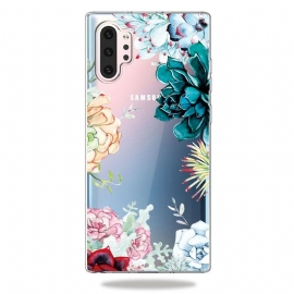 θηκη κινητου Samsung Galaxy Note 10 Plus Άνευ Ραφής Λουλούδια Ακουαρέλας